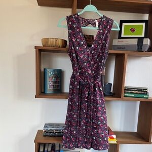 💗Xhilaration Purple Floral Backless Dress💗